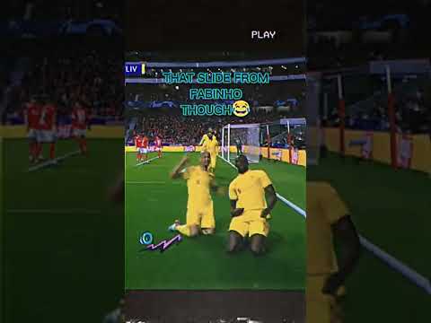 That FABINHO Knee Slide😂