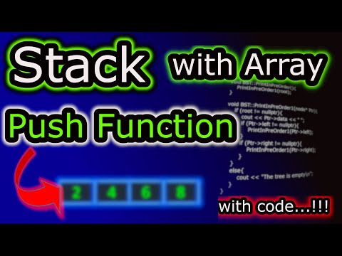 Stackarray Implementation Push Function Using C 2020