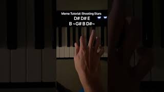 How to Play Shooting Stars by Bag Raiders in 10 seconds piano tutorial #short #vertical