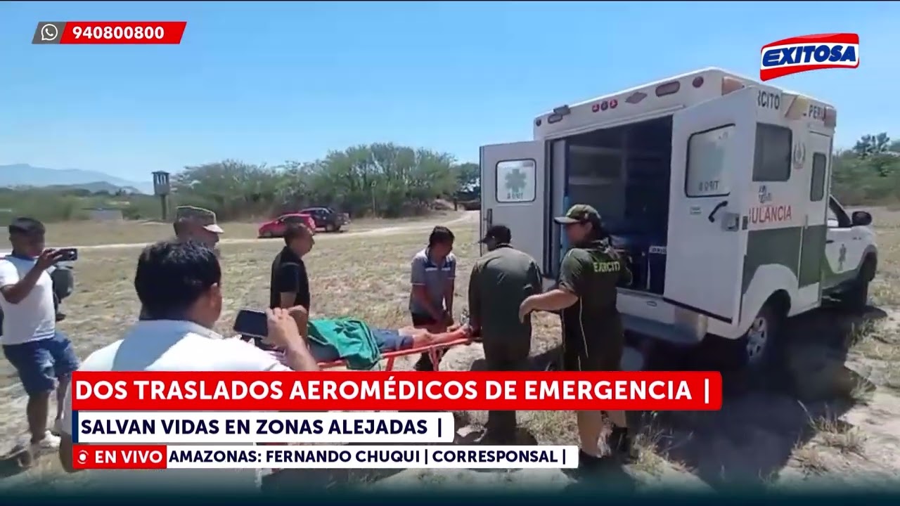 🔴🔵 Dos traslados aeromédicos de emergencia salvan vidas en zonas alejadas
