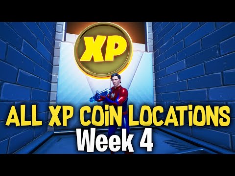 All XP Coin Locations (Week 4) | Fortnite Season 4 Chapter 2