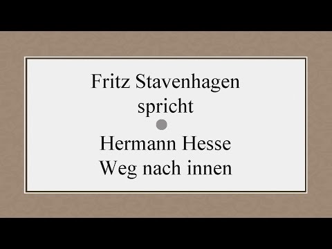 Hermann Hesse „Weg nach innen“ (1918)