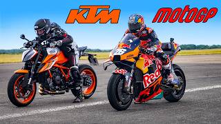 Download lagu MotoGP Bike v KTM Road Bike: DRAG RACE mp3 Download lagu MotoGP Bike v KTM Road Bike: DRAG RACE mp3