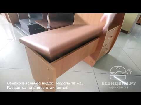 Тумба мягк.сид-е "Вэлкам" (Белёный дуб) EsandwichTМ-04