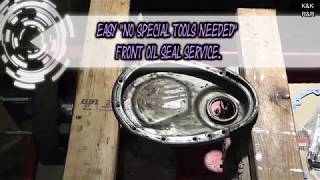 How to Diagnose & Replace Any Chevy 350 Timing Chain Pt4 Timing Cover Oil Seal,  Balancer Install