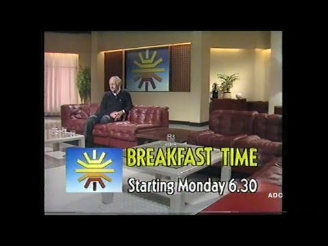 BBC1 BBC Breakfast time trailer & link announcer Michael Maine 15th January 1983