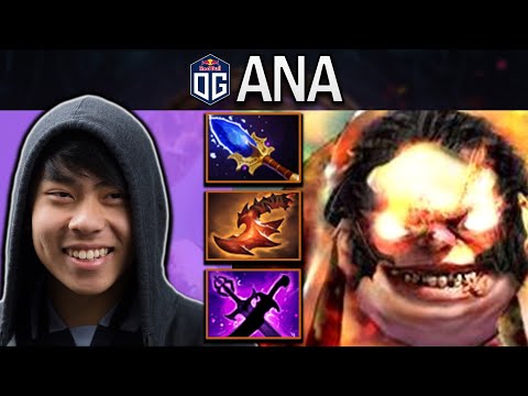 OG.ANA PUDGE WITH OVERWHELMING BLINK AND 23 KILLS - DOTA 2 7.30 GAMEPLAY