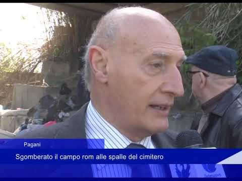 Pagani: sgomberato il campo rom alle spalle del cimitero - 05 Maggio 2019