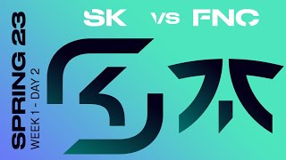 LEC Spring Split 2023 - W1D2 - SK vs FNC