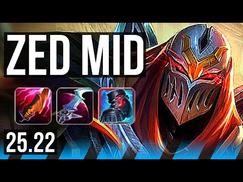 ZED vs SYNDRA (MID) | 13/0/7, Legendary, 800+ games | EUW Master | 25.22