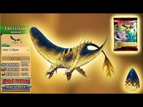 Rane & Shyne (New Exclusive Seashocker) Titan Mode Level 134 | Dragons: Rise of Berk
