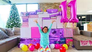 TIANA&#39;S 11th BIRTHDAY PARTY OPENING PRESENTS!!!