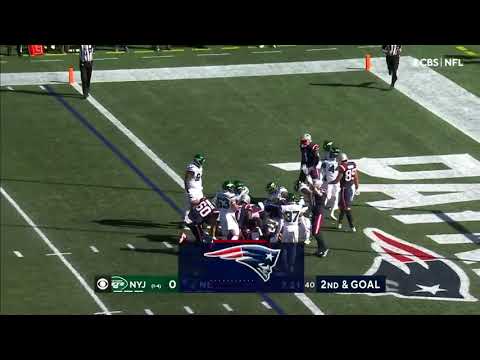 Damien Harris runs in another touchdown - New England Patriots vs New York Jets
