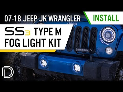 How to Install SS3 Type M Fog Light Kit for 2007-2018 Jeep JK Wrangler | Diode Dynamics