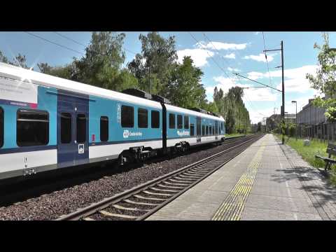 ČD 440.004 - Příjezd a odjezd vlaku Os 6823 - Proboštov, 9.5.2014