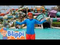 Blippi Visits A Water Park In Abu Dhabi Fun And Educational Videos For Kids