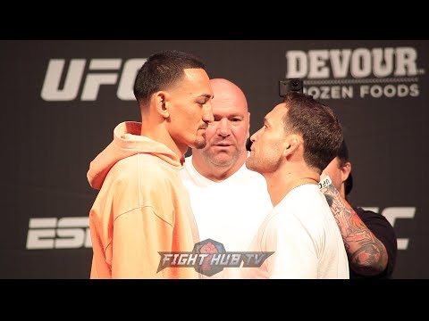 MAX HOLLOWAY AND FRANKIE EDGAR FACE OFF AHEAD OF UFC 240