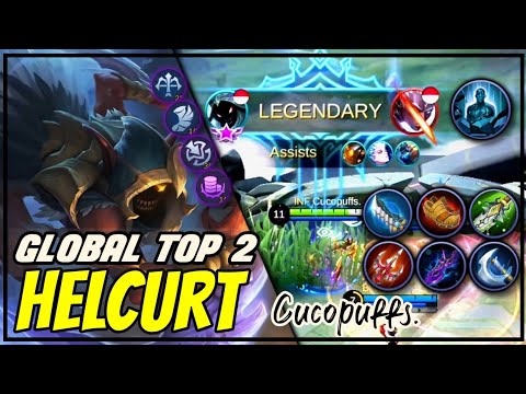 6 MINUTES ENEMY CONCEDE! | GLOBAL TOP 2 HELCURT GAMEPLAY | Cucopuffs. | Mobile Legends: Bang Bang