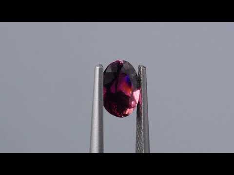 Натуральний рожевий Турмалін Рубеліт овал 7.4x5.3мм 1.05ct видео