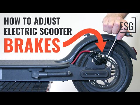 How to Adjust Mechanical Disc Brakes on an Electric Scooter