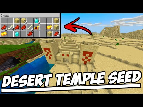Desert Temple Spawn Seed!!! - Minecraft: Bedrock Edition! (Desert Seed!)