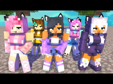 SIMPLE DIMPLE SHUFFLE FIRST MEET AWESOME APHMAU MACHNCHEESEP1Z MEUSAN -MINECRAFT ANIMATION #shorts