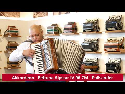 Akkordeon - Beltuna Alpstar IV 96 CM - Palisander - musik-rumberger.de - Trompeten-Echo