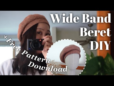 How I made My Super Warm & Cozy Winter Beret Hat【FREE...