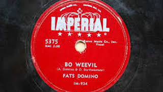 Fats Domino  -  BO WEEVIL  -  (2 studio versions 1955)