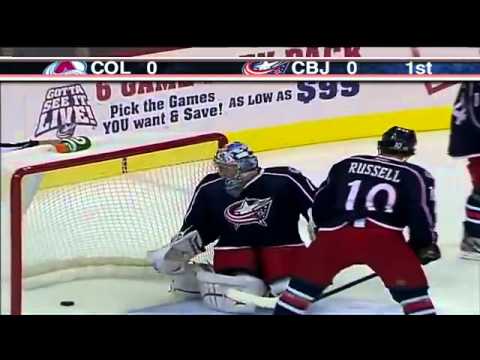 T.J. Galiardi goal : Colorado Avalanche : October 12 2011