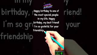 Happy Birthday wishes for Best Friend #shorts #birthdaywishesforbestfriend