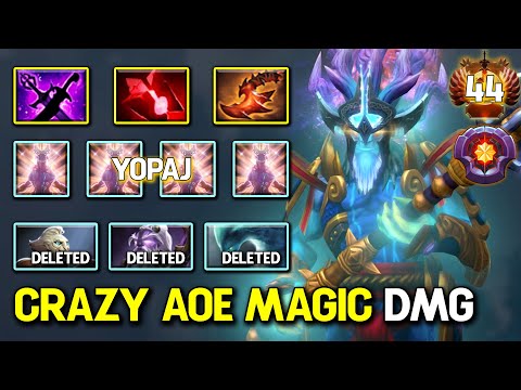 CRAZY AOE MAGIC DAMAGE MID By Yopaj Leshrac With Spell Lifesteal Build 100% Show no Mercy DotA 2
