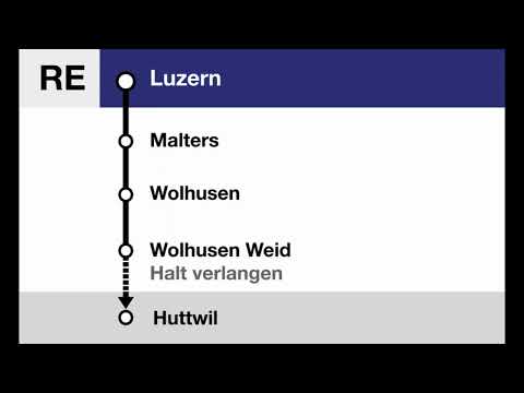 BLS Ansage » RE Begrüssung nach Huttwil in Luzern (2023) | SLBahnen