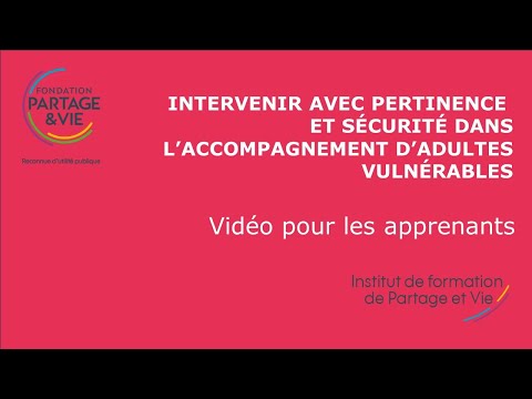 Formation IPSAV - version apprenants - Fondation Partage et Vie