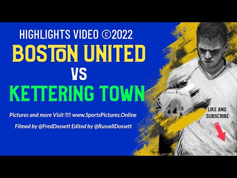 Boston United VS Kettering Town FC Highlights Video 29-08-22