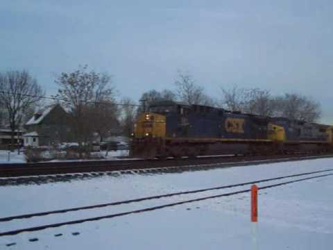 CSX Freight Heads Into Rochester CSX Yard~12.18.09
