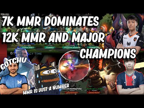 PSG.LGD.NothingToSay [Top 1 in SEA] and Kpii| vs 7K MMR and !Attacker Kunkka |DOTA2 7.29d - 12K MMR|