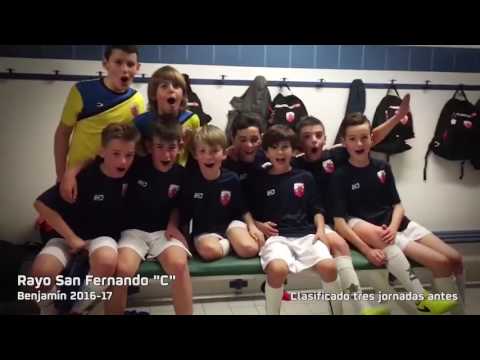 Rayo San Fernando : Clasificacion playoff Fase Campeones 2017 categoría Benjamin .