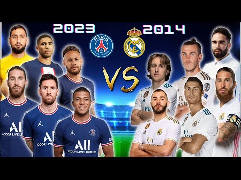2023 PSG VS 2014 Real Madrid 🤯🔥(Messi,Ronaldo,Sergio Ramos,Casillas,Di Maria)🔥
