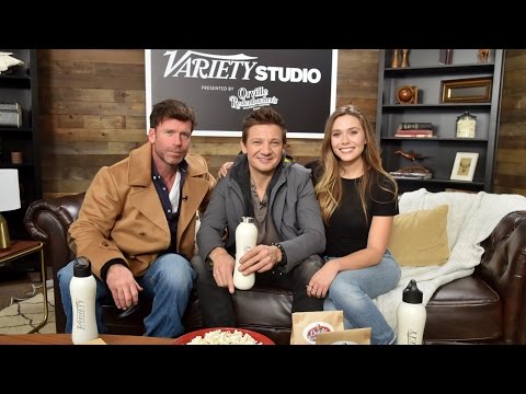 Jeremy Renner and Elizabeth Olsen on 'Wind River' at Sundance