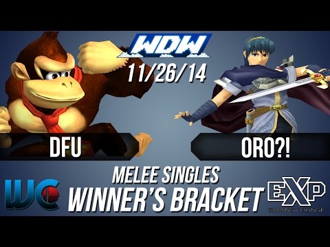 WDW 11/26/14 - Oro?! (Marth) vs. DFU (DK) Melee Winner's Bracket