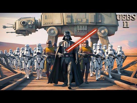 CAN STAR WARS ARMY Stop Zombies From CROSSING THE BRIDGE | Ultimate Epic Battle Simulator 2 UEBS 2