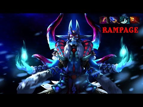 [Dota2] Normal Gameplay - Rampage As Lich (Spotlight) - Old Video