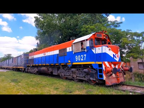 [4K] Tren de tolvas graneras de NCA con destino a Rio Primero pasando por Marcos Juárez!!!!!!