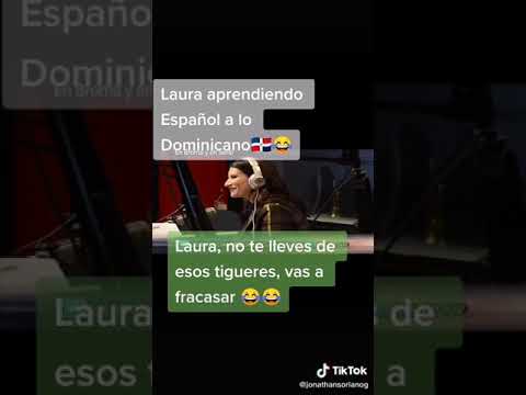 Laura pausini aprendiendo español hay estilo dominicano sólo en rd