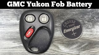 How To Replace 2003 - 2006 GMC Yukon Key Fob Battery - Change Replacement LHJ011 Remote Batteries