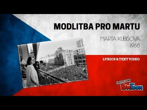 MARTA KUBIŠOVÁ - Modlitba pro Martu | Lyrics & Text | PLC