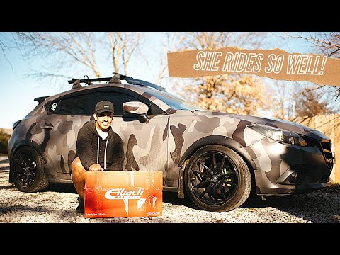How to install Eibach lowering springs (2014-2018 mazda3) #howto #install #mazda