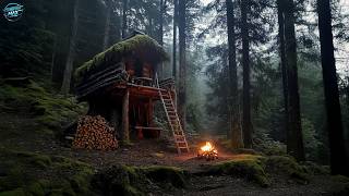 The Treehouse and the Hidden Shelter in the Mountain@volynbushcraft