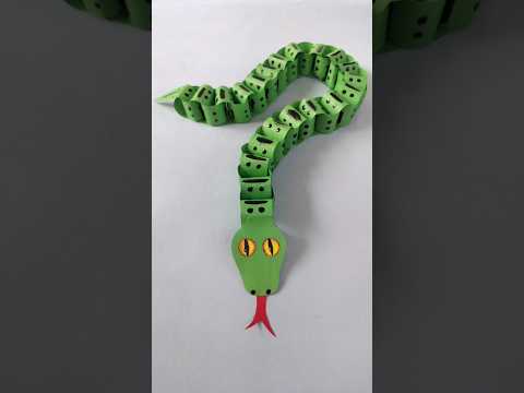 paper python/ paper snake/ snake from paper #papercraft #paperpython #papersnake #snake #shorts